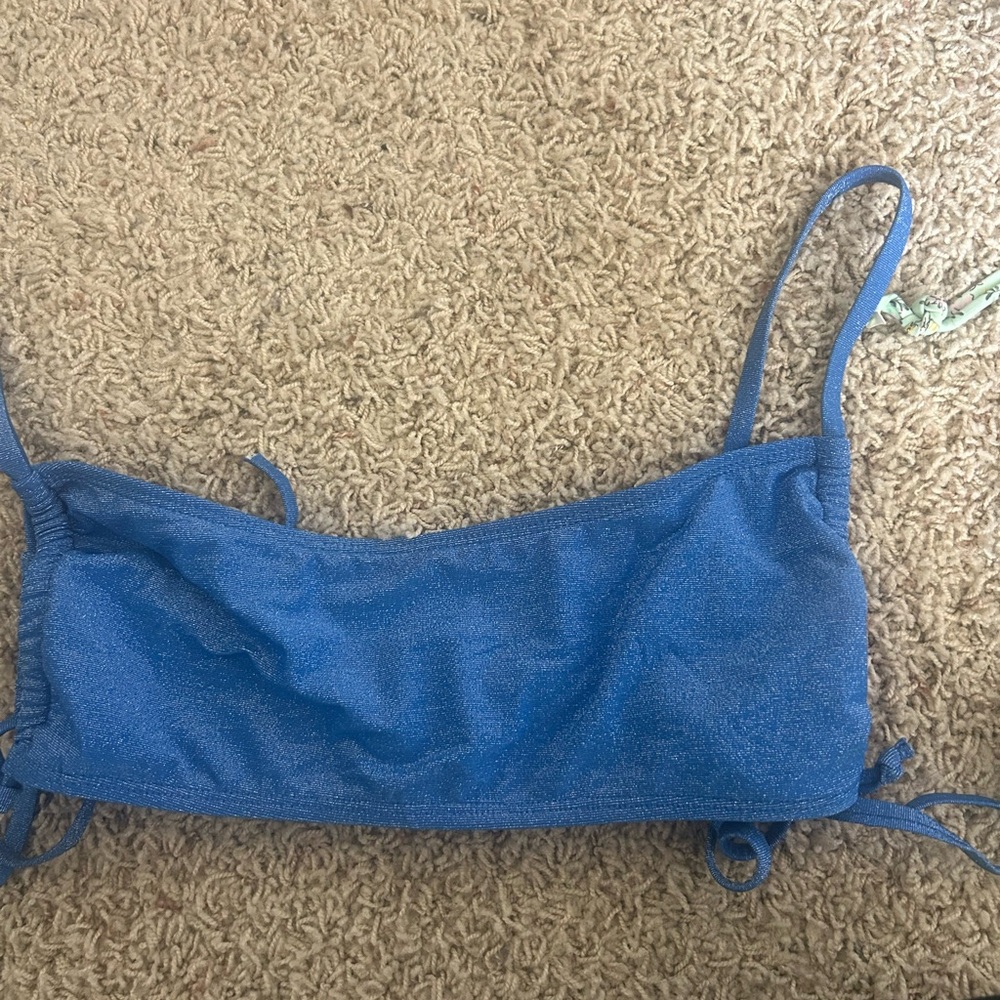 No Boundaries Sparkling Blue Bikini Top